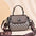 European Style PU Leather Printed Suitcase with Polyester Lining - Pour A Coffee
