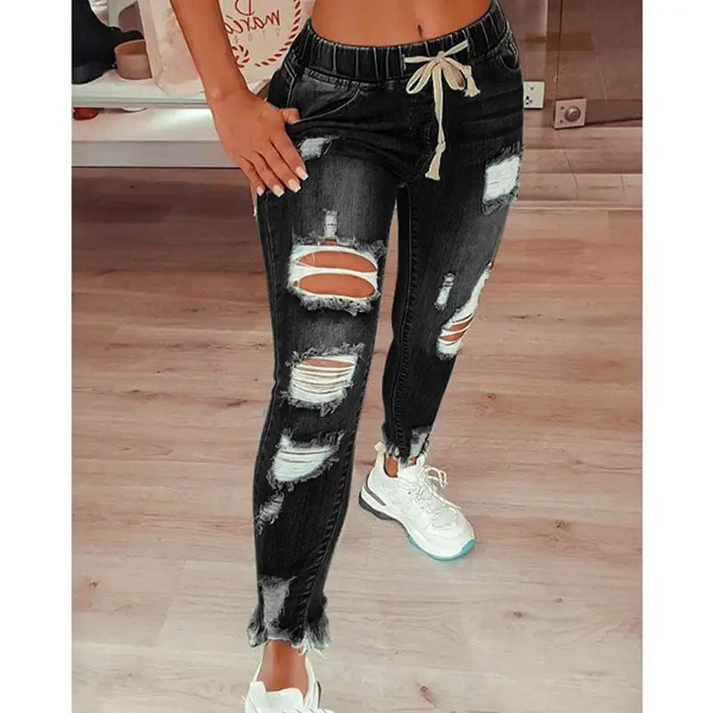EuroSlim Jeans - Black / S