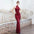 Evening Slim Sexy Dress - Maroon / S