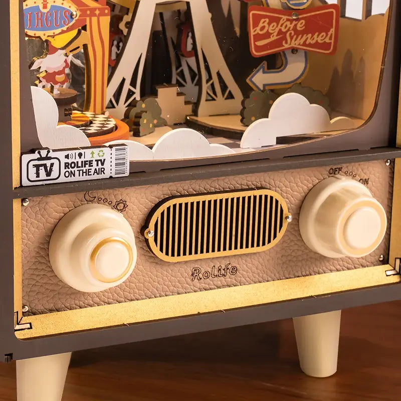 Leather and PET Case with Roller Coaster and Movable Circus Design