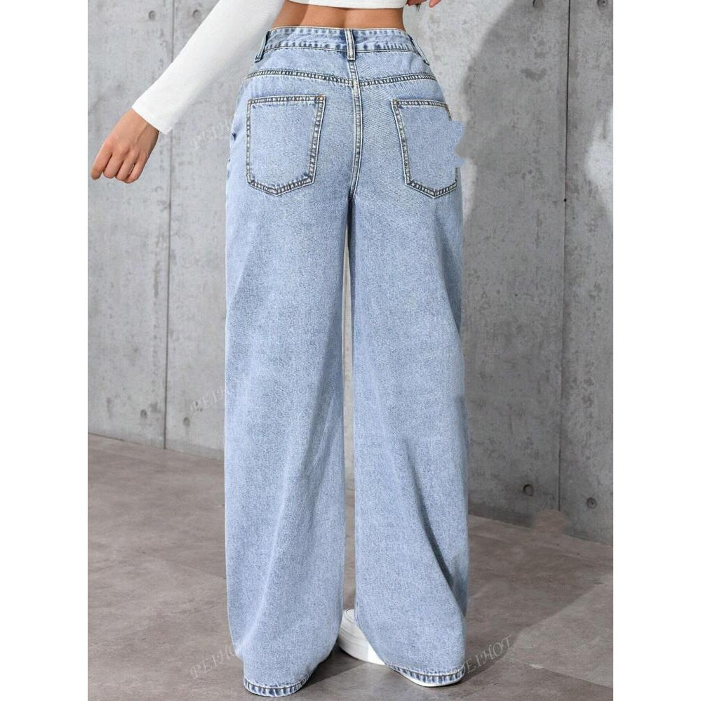 SpiceRise High Waist Straight Jeans - LauBelle Brand