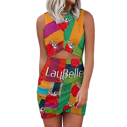 Navel-Baring Cross-Fit Hip Skirt - LauBelle Brand