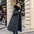 Fur Hooded Belted Winter Slim Long Coat for Women - LauBelle Brand