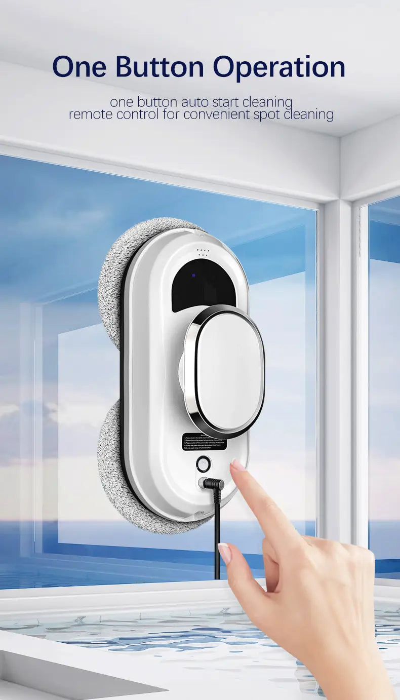 Window Cleaner Robot with 5600Pa Suction for Glass and Tiles