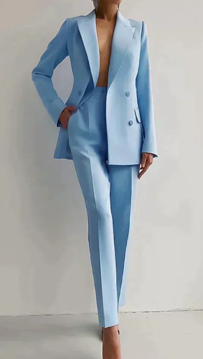 Elegance: Women's Casual Slim Fit Suit Set - LauBelle Brand