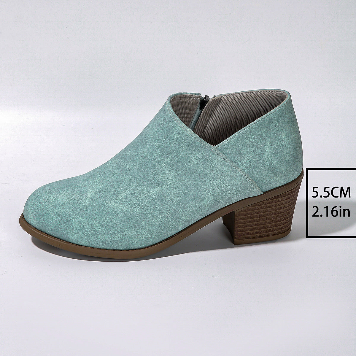 ZipUp Chunky Ankle Boots - Women's Fall/Winter Style - LauBelle Brand