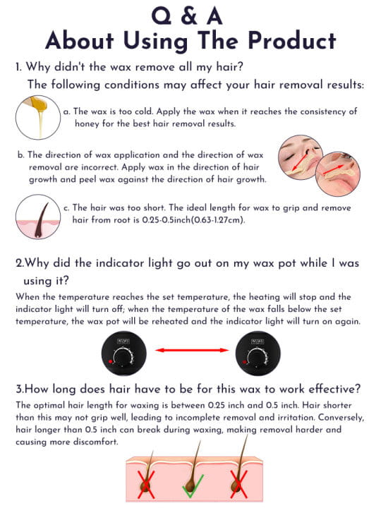 WUWUVISTA Gentle Home Waxing Kit for Effective Hair Removal