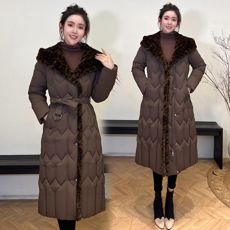 StitchBelt Elegance: Slim Overknee Cotton Jacket - LauBelle Brand