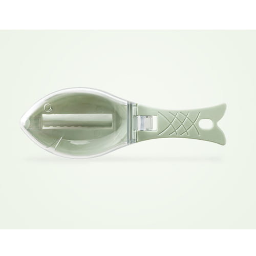 Fish Shaped Scale Remover with Cover for Clean and Easy
