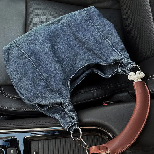 FashBag: Casual Chic Shoulder Bag - Denim Blue