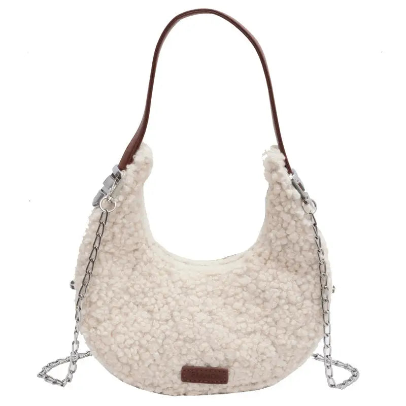 FashDumpl Shoulder Bag - Beige
