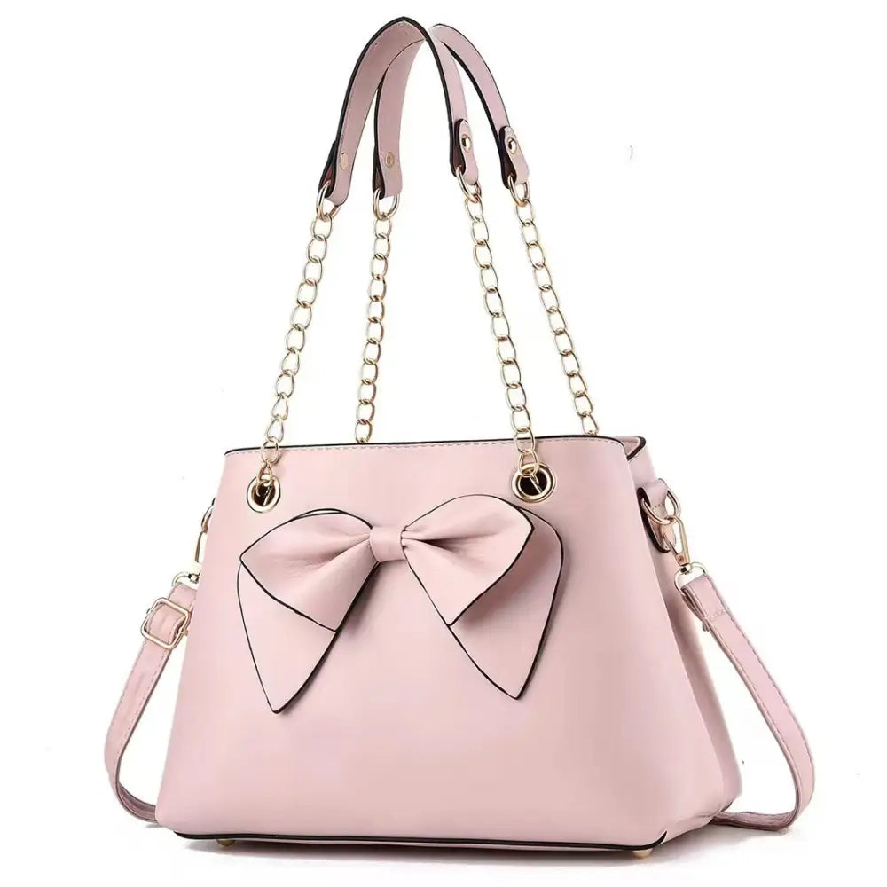 Fashion PU Suitcase Style Women’s Handbag in Multiple Colors - Pink / Length 30 Width 14 Height 23cm