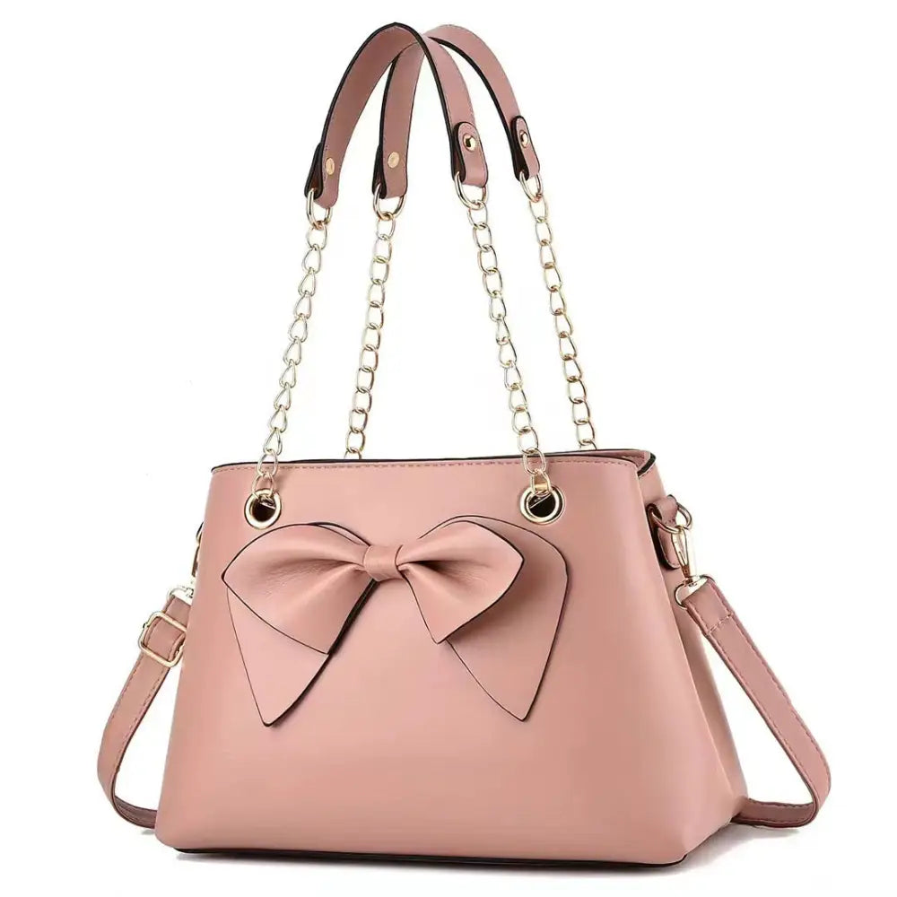 Fashion PU Suitcase Style Women’s Handbag in Multiple Colors - Rubber Powder / Length 30 Width 14 Height 23cm