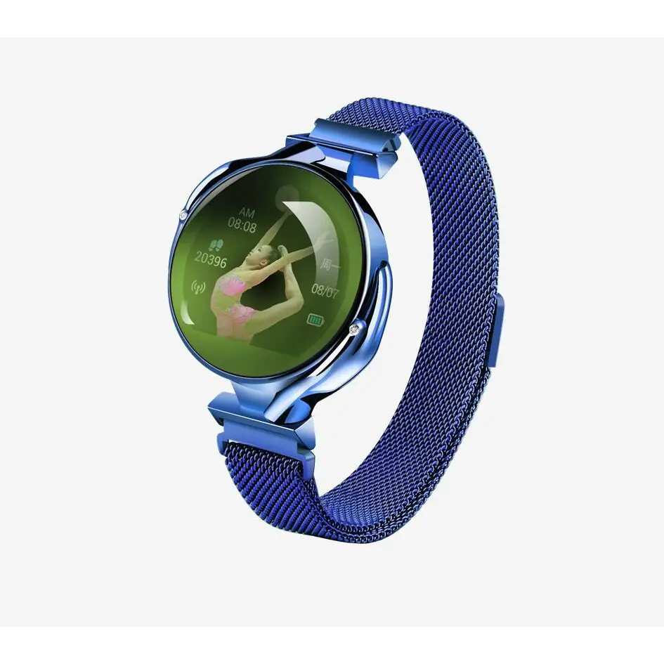Fashionista Fitwatch Sleek Smartwatch for Fitness and Style - Blue