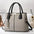 FashionMom Shoulder Bag - Gray With Black