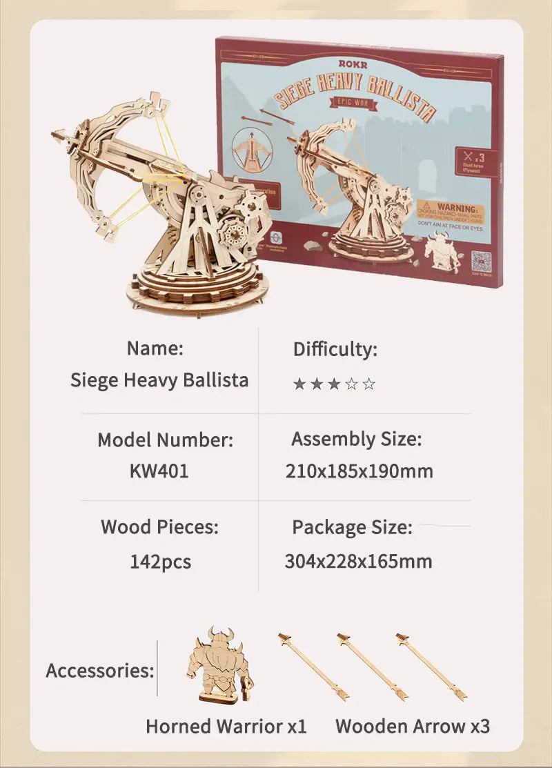 3D Wooden Military Puzzle Model for Ages 12 and Up