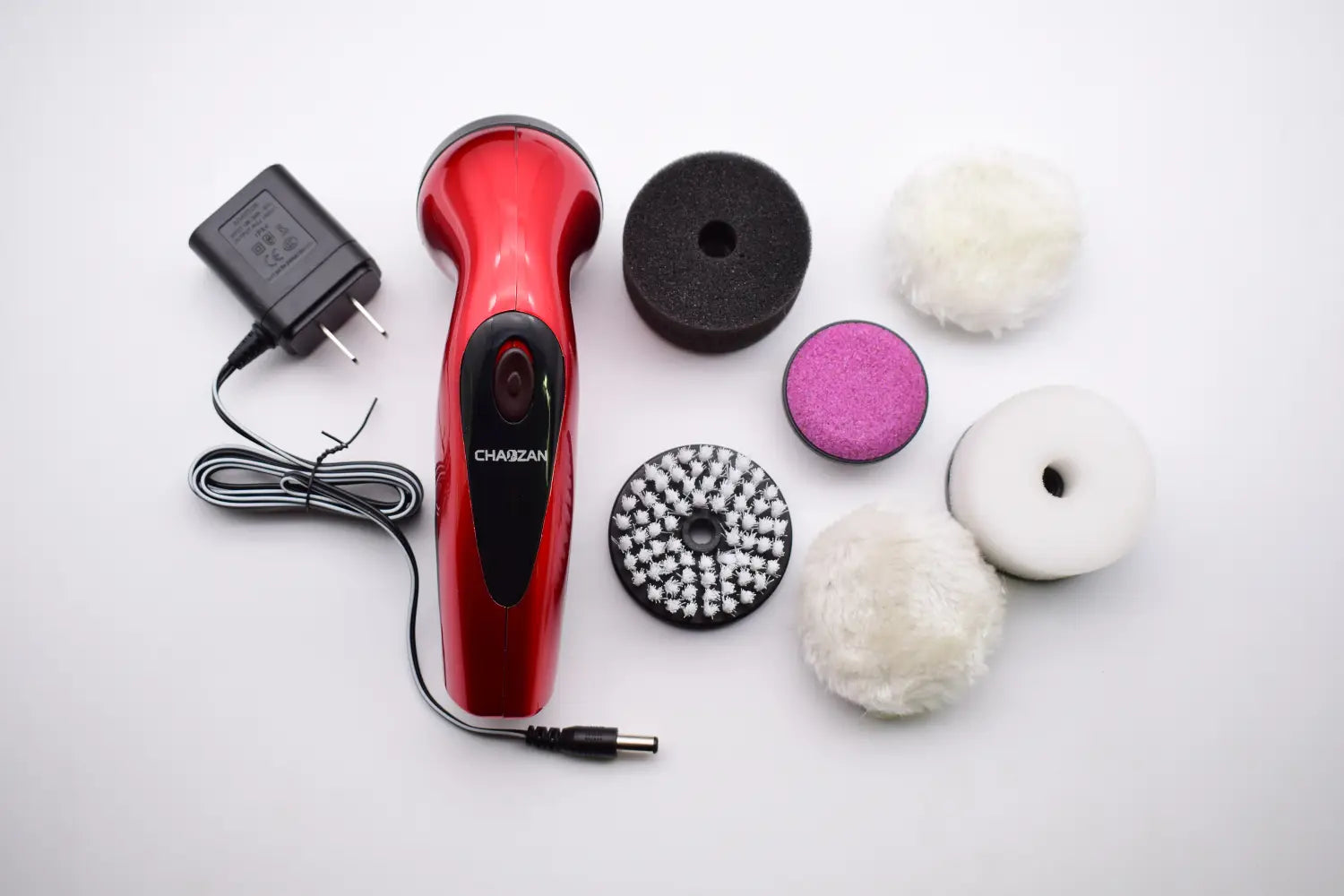 LuxeShine Electric Shoe Polisher Red Gold Edition