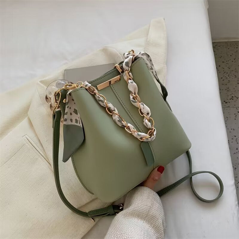 Chic Autumn Crossbody Bucket Bag for Women - LauBelle Brand
