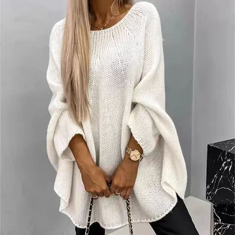 CozyBatwing Oversized Knit Pullover Sweater Shawl - LauBelle