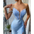 FeatherSweep Elegance Gown - Blue / S
