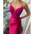 FeatherSweep Elegance Gown - Red / S