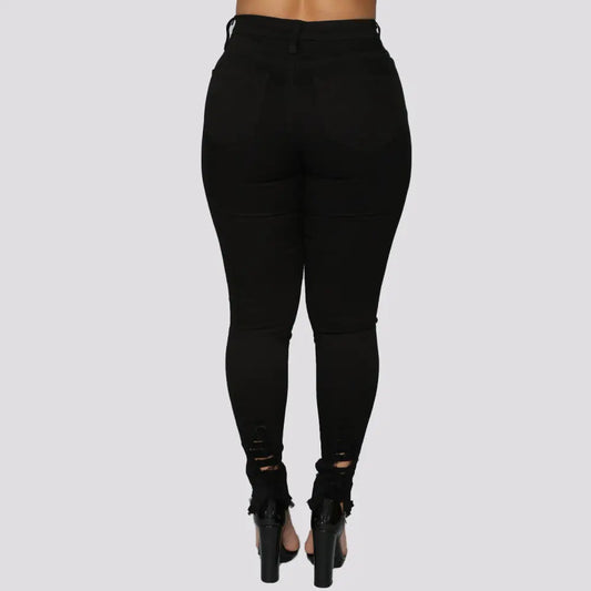 Feline Stitch Denim Slims