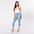 Feline Stitch Denim Slims - Light Blue / S