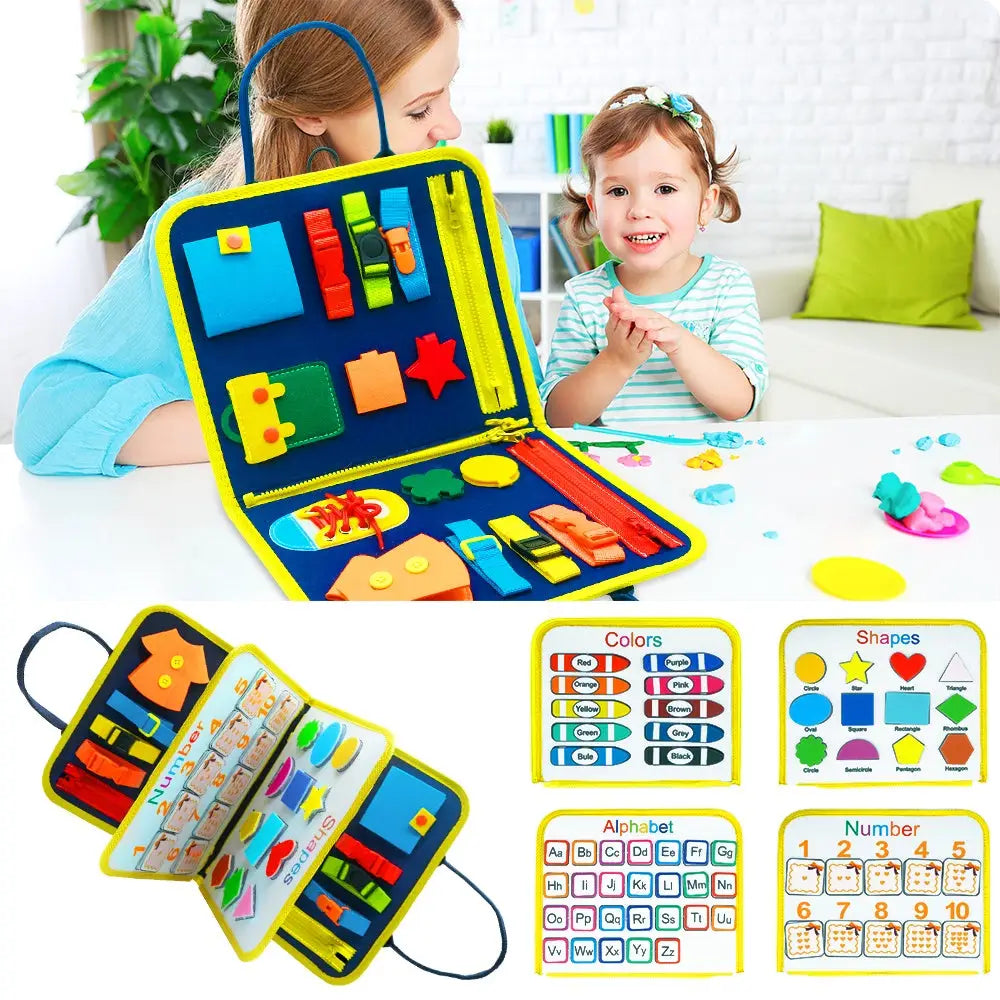 Felt Activity Board for Toddlers Development and Motor Skills