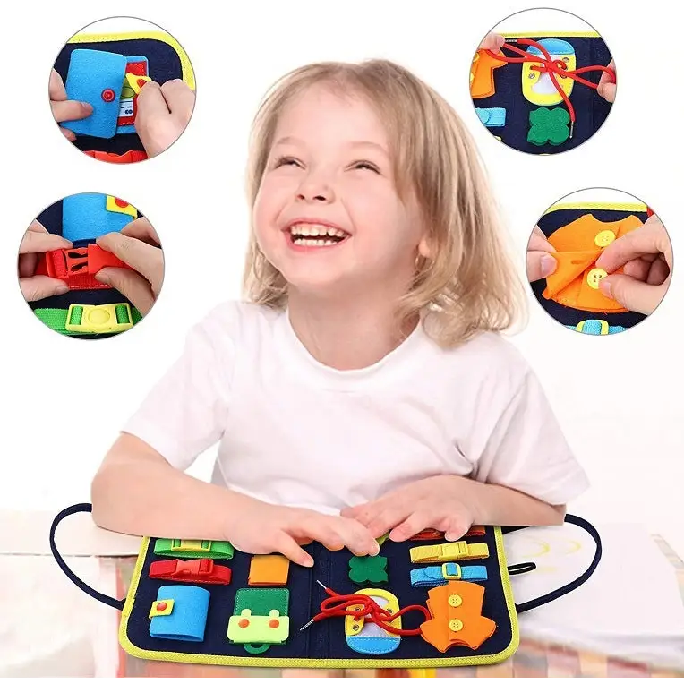 Felt Activity Board for Toddlers Development and Motor Skills