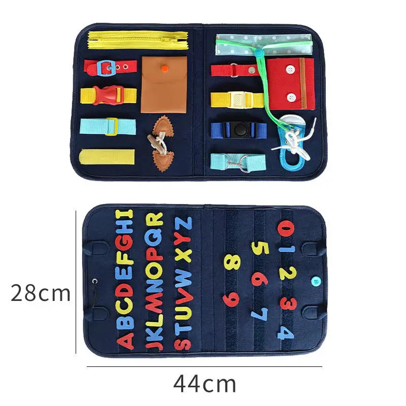 Felt Activity Board for Toddlers Development and Motor Skills C