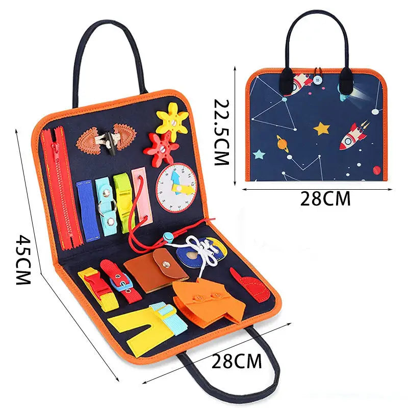 Felt Activity Board for Toddlers Development and Motor Skills D