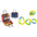 Felt Activity Board for Toddlers Development and Motor Skills D set