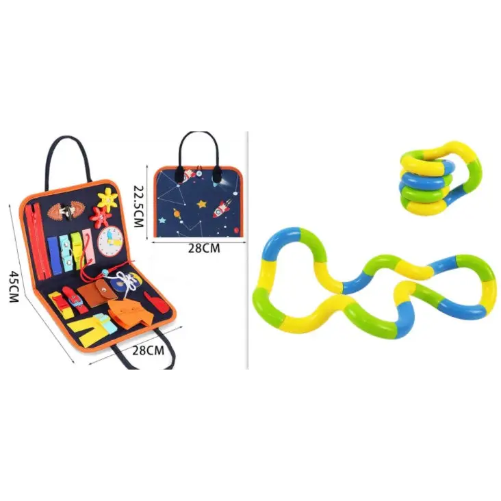 Felt Activity Board for Toddlers Development and Motor Skills D set
