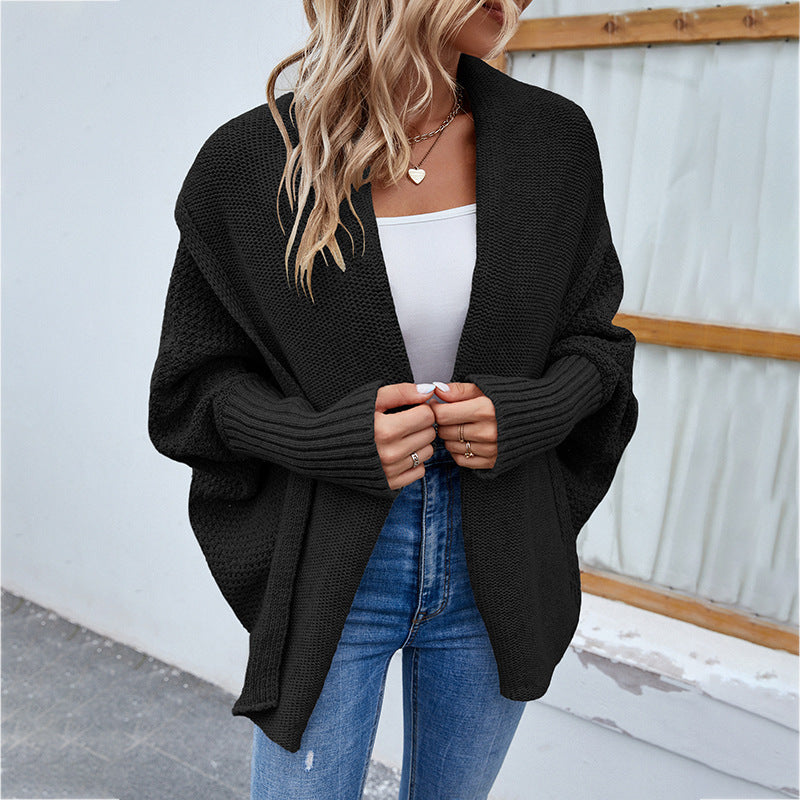 CozyLuxe Batwing Knit Cardigan - Women's Fall Fashion - LauBelle