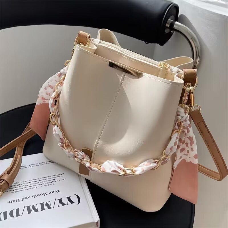 Chic Autumn Crossbody Bucket Bag for Women - LauBelle Brand
