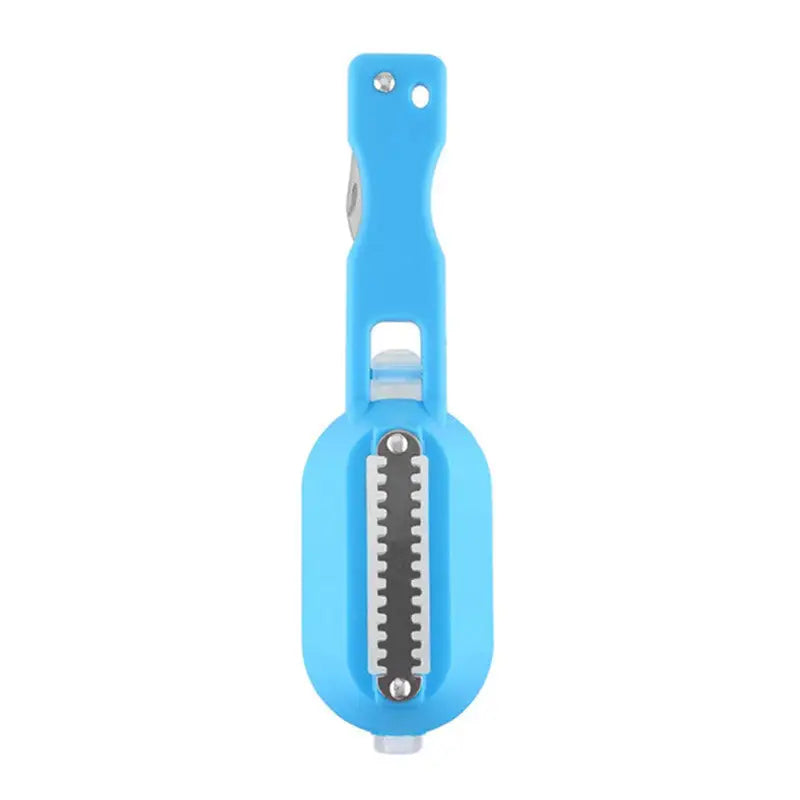 Fish Shaped Scale Remover with Cover for Clean and Easy 20x5.5cm / Blue
