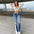 FlareFlex Ripped Jeans - Dark Blue / S