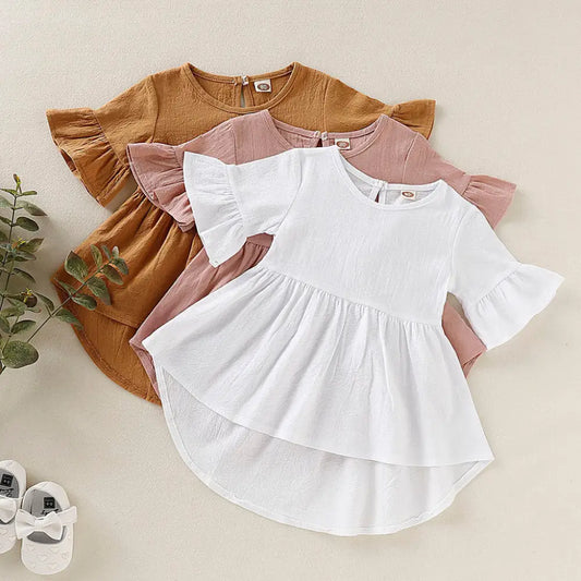 FlareFun: Toddler Cotton Short Sleeve Dress