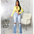 FlareHigh Chic Pants - Light Blue / L