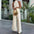 FlexiFit Women’s Halter Sleeveless Sports Suit - Khaki / S