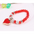 FlexiHeart Crystal Charm Bracelet & Bangle - Red