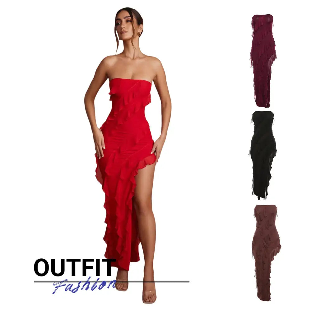 Flirty Fringe: Luxe 2025 Tube Dress