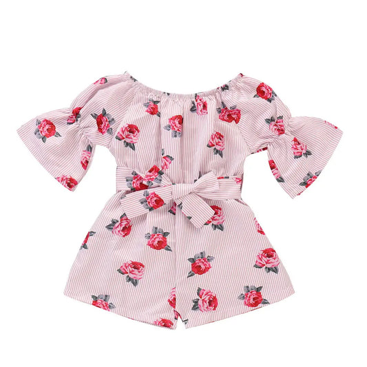 Floral Baby Sunsuit - Pink / 100cm