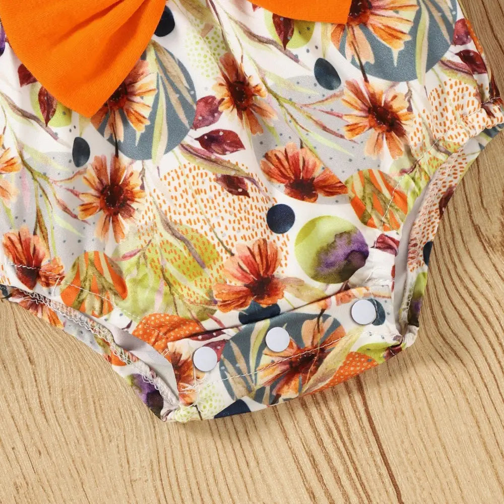 Floral Flare Romper Band Set