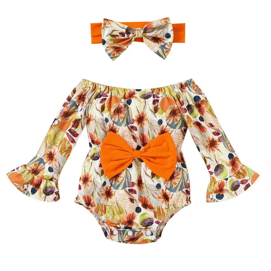 Floral Flare Romper Band Set