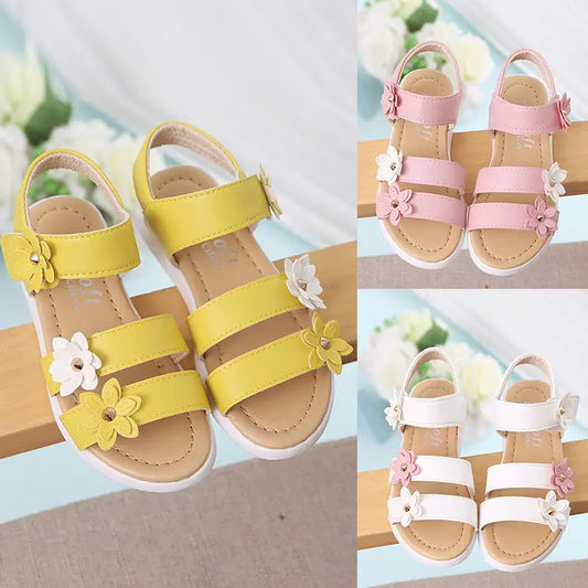 Flower Princess Roman Sandals