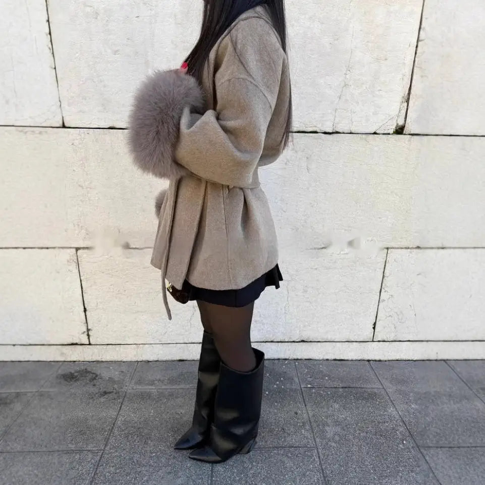 FluffyCoat: Luxe Furry Long Overcoat