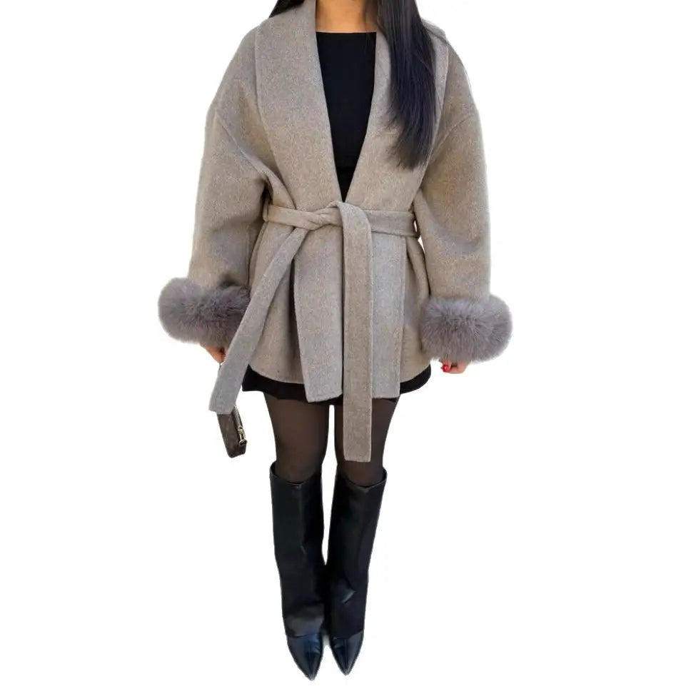 FluffyCoat: Luxe Furry Long Overcoat