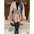 FluffyCoat: Luxe Furry Long Overcoat - Light Brown / S