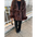 FluffyCoat: Luxe Furry Long Overcoat - Reddish Brown / S